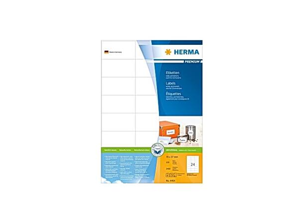 Etikett HERMA premium A4 70x37mm (2400) 
